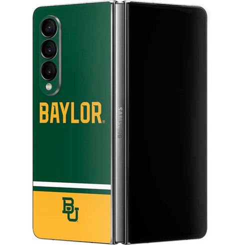 Baylor University BU Split Galaxy Z Fold4 5G Skin